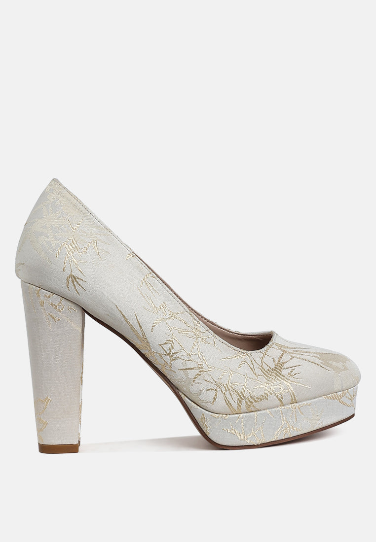 Jastour Platform Block Heel Pumps LuxuryLifeWay Online Store