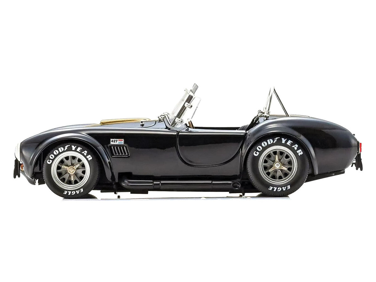 Shelby Cobra 427 S/C Black with Gold Stripes 1/18 Diecast Model Car by Kyosho LuxuryLifeWay Online Store