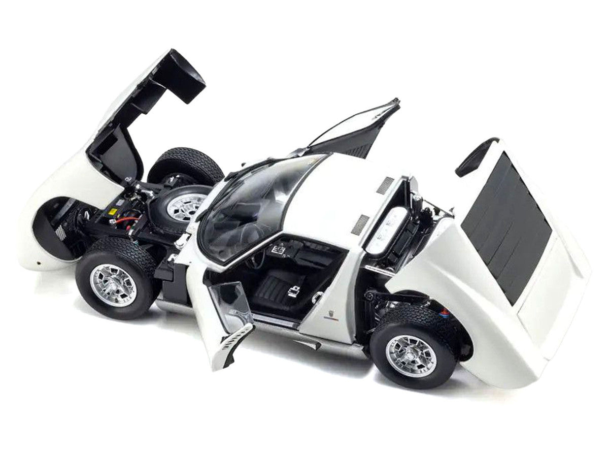 Lamborghini Miura P 400 White 1/18 Diecast Model Car by Kyosho LuxuryLifeWay Online Store
