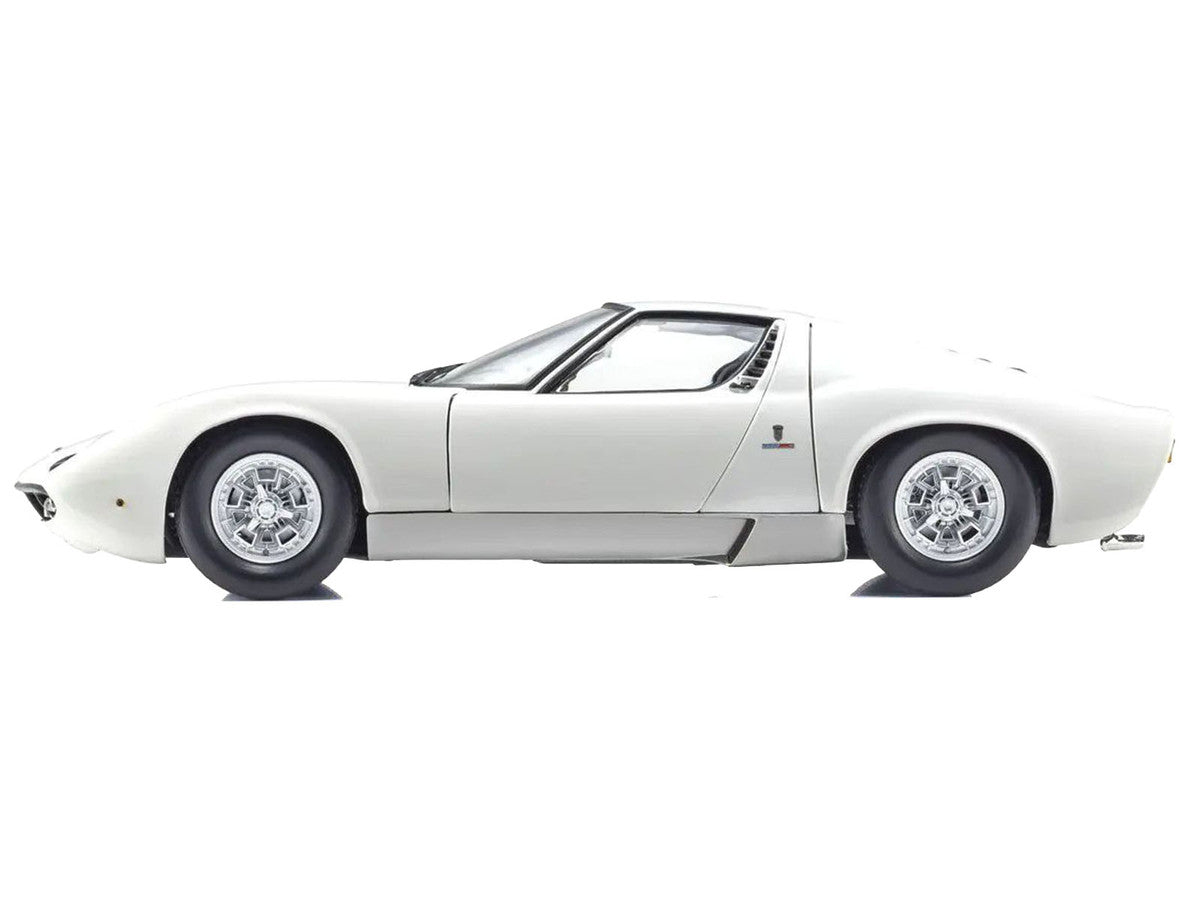 Lamborghini Miura P 400 White 1/18 Diecast Model Car by Kyosho LuxuryLifeWay Online Store