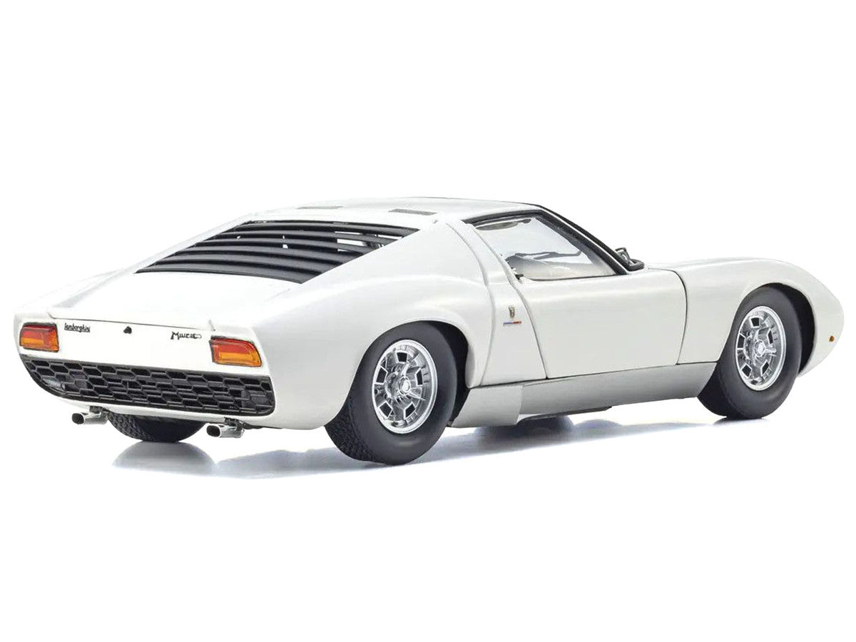 Lamborghini Miura P 400 White 1/18 Diecast Model Car by Kyosho LuxuryLifeWay Online Store