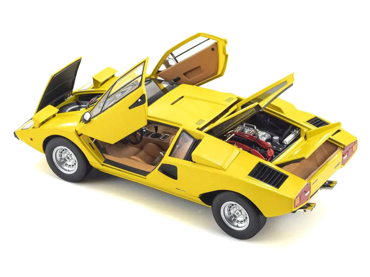 Lamborghini Countach LP 400 Yellow 1/18 Diecast Model Car by Kyosho LuxuryLifeWay Online Store