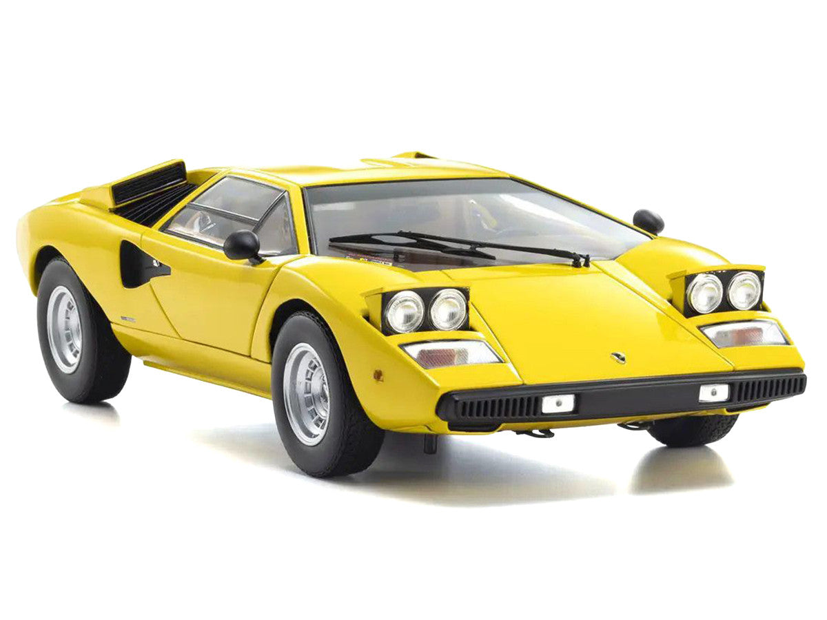 Lamborghini Countach LP 400 Yellow 1/18 Diecast Model Car by Kyosho LuxuryLifeWay Online Store