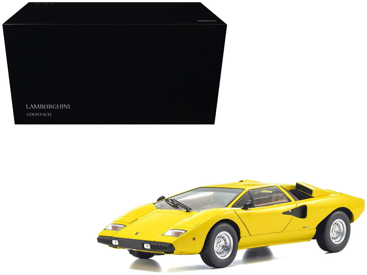 Lamborghini Countach LP 400 Yellow 1/18 Diecast Model Car by Kyosho LuxuryLifeWay Online Store