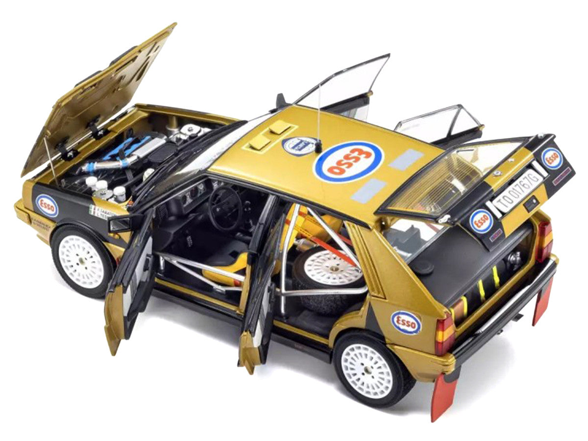 Lancia Delta HF 4WD #1 Fabrizio Tabaton - Luciano Tedeschini Winner "Rally Piancavallo" (1987) 1/18 Diecast Model Car by Kyosho LuxuryLifeWay Online Store