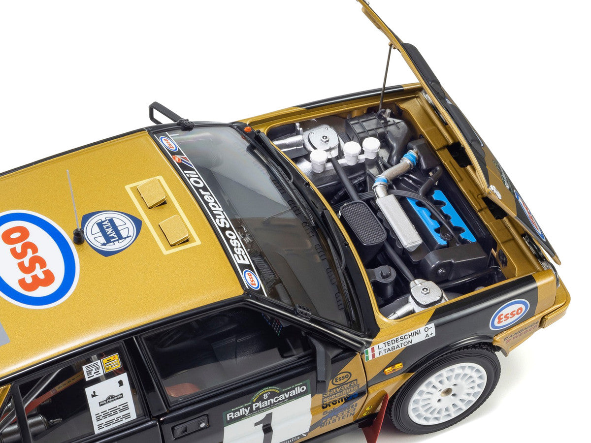 Lancia Delta HF 4WD #1 Fabrizio Tabaton - Luciano Tedeschini Winner "Rally Piancavallo" (1987) 1/18 Diecast Model Car by Kyosho LuxuryLifeWay Online Store