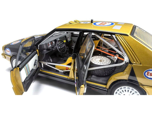 Lancia Delta HF 4WD #1 Fabrizio Tabaton - Luciano Tedeschini Winner "Rally Piancavallo" (1987) 1/18 Diecast Model Car by Kyosho LuxuryLifeWay Online Store