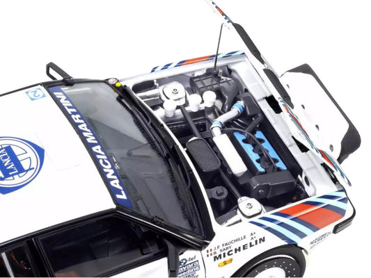 Lancia Delta HF 4WD #3 Bruno Saby - Jean-Francois Fauchille "Martini Racing" Winner "Rally Monte Carlo" (1988) 1/18 Diecast Model Car by Kyosho LuxuryLifeWay Online Store