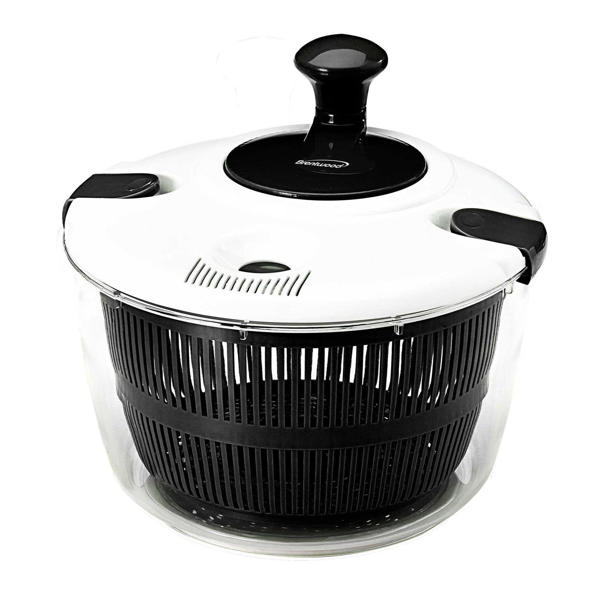 Brentwood 5 Quart Salad Spinner in Black with Serving Bowl LuxuryLifeWay Online Store