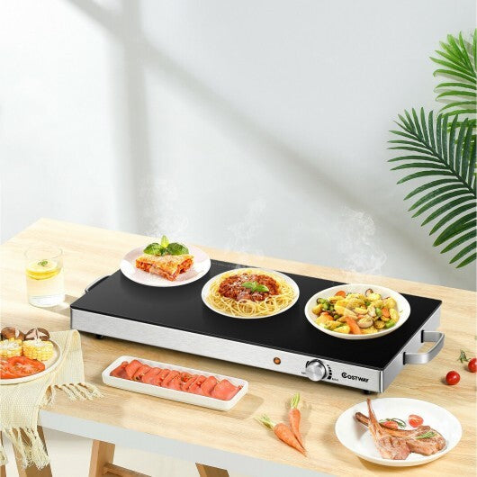 22 x 14 Inch Electric Warming Tray Hot Plate Dish Warmer with Adjustable Temperature LuxuryLifeWay Online Store