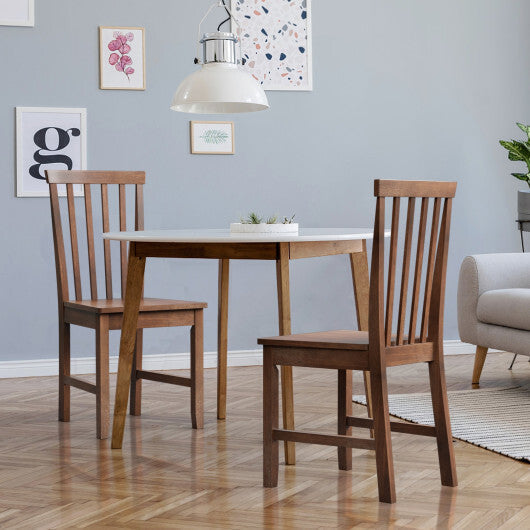 Set of 2 Dining Chairs with Solid Wooden Legs LuxuryLifeWay Online Store