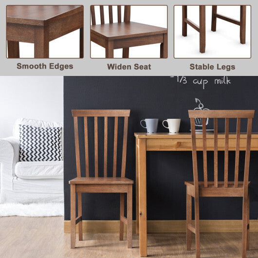 Set of 2 Dining Chairs with Solid Wooden Legs LuxuryLifeWay Online Store