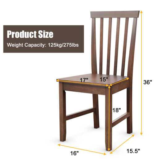 Set of 2 Dining Chairs with Solid Wooden Legs LuxuryLifeWay Online Store