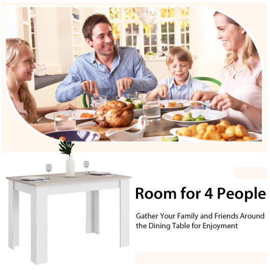 47 Inches Dining Table for Kitchen and Dining Room-Dark Gray LuxuryLifeWay Online Store