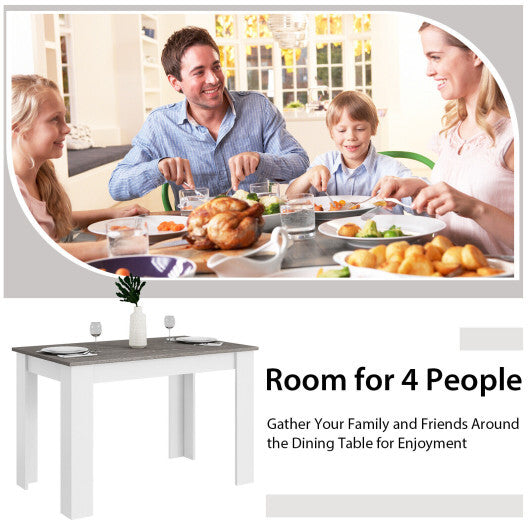 47 Inches Dining Table for Kitchen and Dining Room-Dark Gray LuxuryLifeWay Online Store