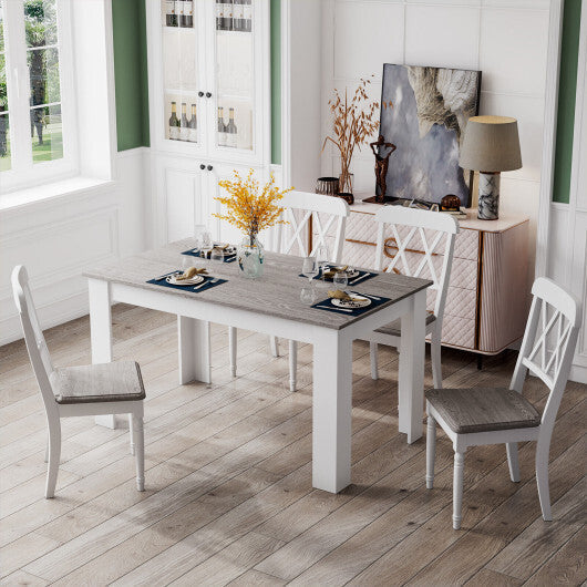 47 Inches Dining Table for Kitchen and Dining Room-Dark Gray LuxuryLifeWay Online Store