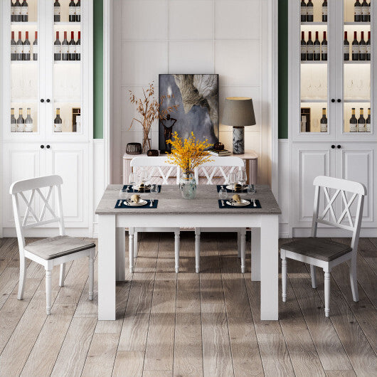 47 Inches Dining Table for Kitchen and Dining Room-Dark Gray LuxuryLifeWay Online Store