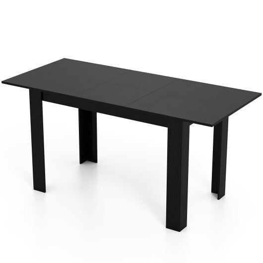 Extendable Dining Table for 4-8 People 47"-62" Large Rectangular Kitchen Table-Black LuxuryLifeWay Online Store