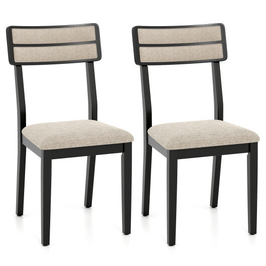 Modern Dining Chairs Set of 2 with Tilt Backrest for Dining Room-Black LuxuryLifeWay Online Store