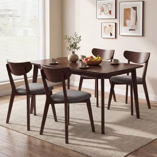 Rectangle Dining Table for 4-6 People 47" Kitchen Table-Walnut LuxuryLifeWay Online Store