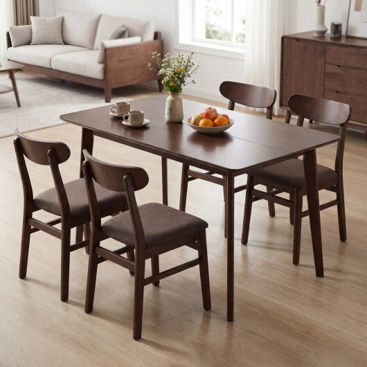 Rectangle Dining Table for 4-6 People 47" Kitchen Table-Walnut LuxuryLifeWay Online Store