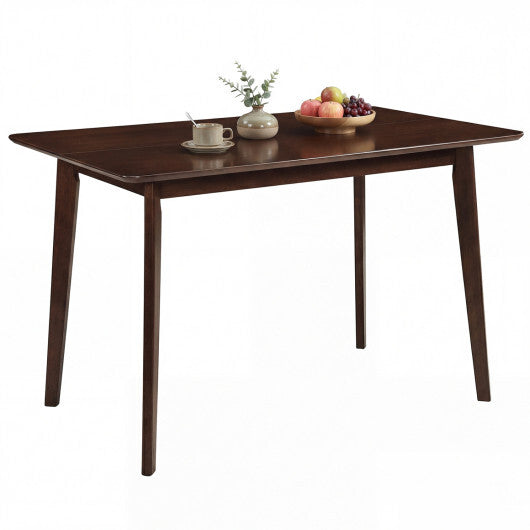 Rectangle Dining Table for 4-6 People 47" Kitchen Table-Walnut LuxuryLifeWay Online Store