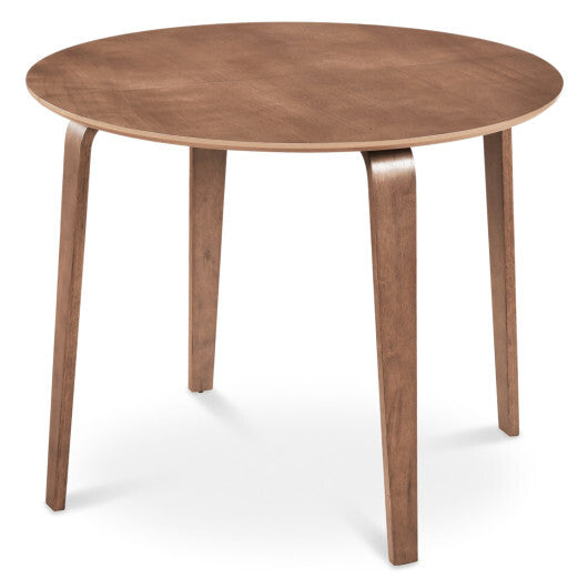37.5" Round Dining Table with Rubber Wood Legs for Small Space-Natural LuxuryLifeWay Online Store