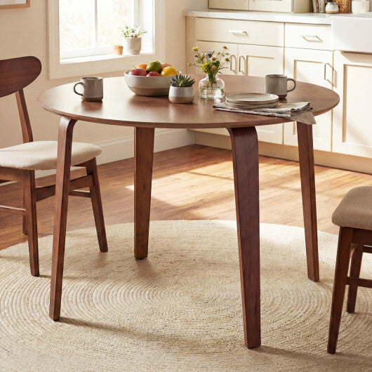 37.5" Round Dining Table with Rubber Wood Legs for Small Space-Natural LuxuryLifeWay Online Store