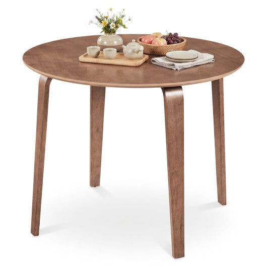 37.5" Round Dining Table with Rubber Wood Legs for Small Space-Natural LuxuryLifeWay Online Store