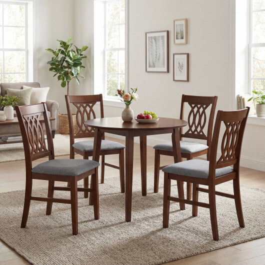 Dining Chairs Set of 2 Dining Room Chairs with Padded Seat for Kitchen Living Room-Walnut LuxuryLifeWay Online Store