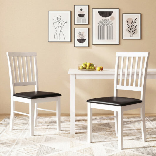 Dining Chairs Set of 2 Modern Mid Century Dining Room Chairs-White LuxuryLifeWay Online Store