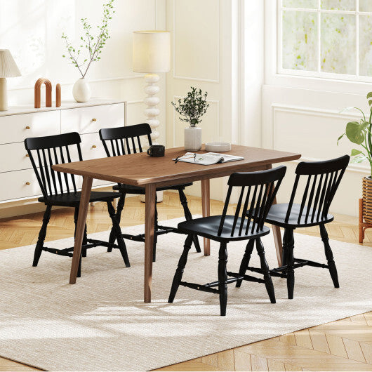 Windsor Dining Chairs Set of 2 with Curved Spindle Back-Natural LuxuryLifeWay Online Store
