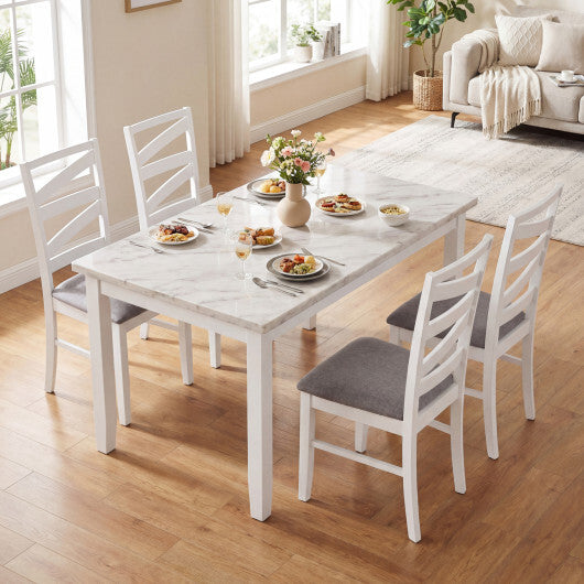 Dining Chairs Set of 2 with Backrests and Rubber Wood Frames-Brown LuxuryLifeWay Online Store