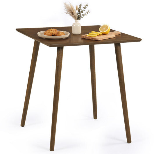 27.5 Inch Small Square Wooden Dining Table for 2-4 People Space-Saving Dining Room Table-Walnut LuxuryLifeWay Online Store