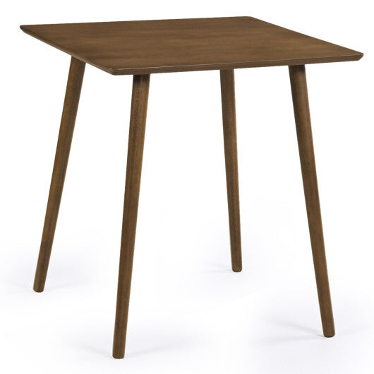 27.5 Inch Small Square Wooden Dining Table for 2-4 People Space-Saving Dining Room Table-Walnut LuxuryLifeWay Online Store