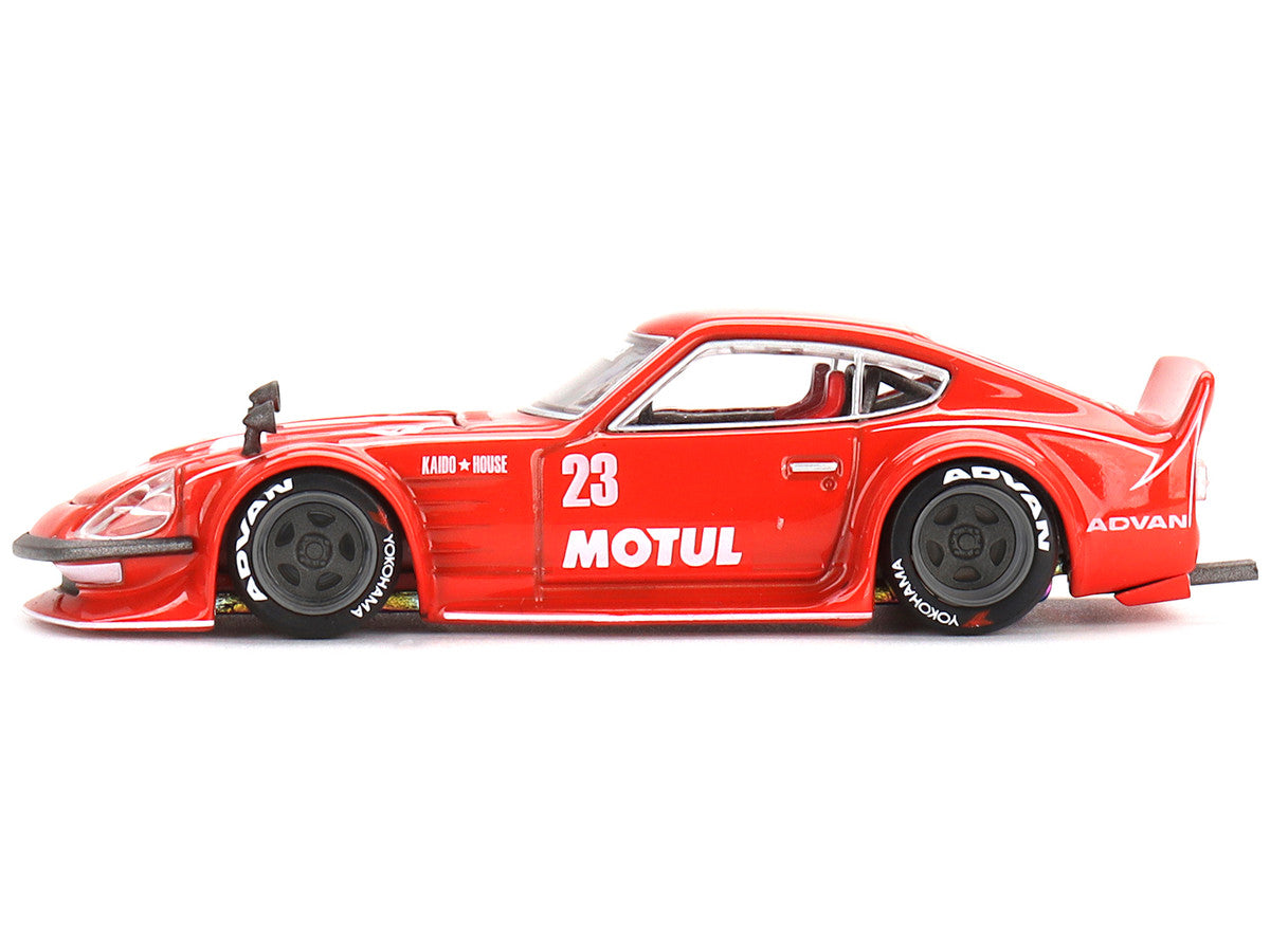 Datsun Fairlady Z RHD (Right Hand Drive) #23 Red "Motul V2" (Designed by Jun Imai) "Kaido House" Special 1/64 Diecast Model Car by True Scale Miniatures LuxuryLifeWay Online Store