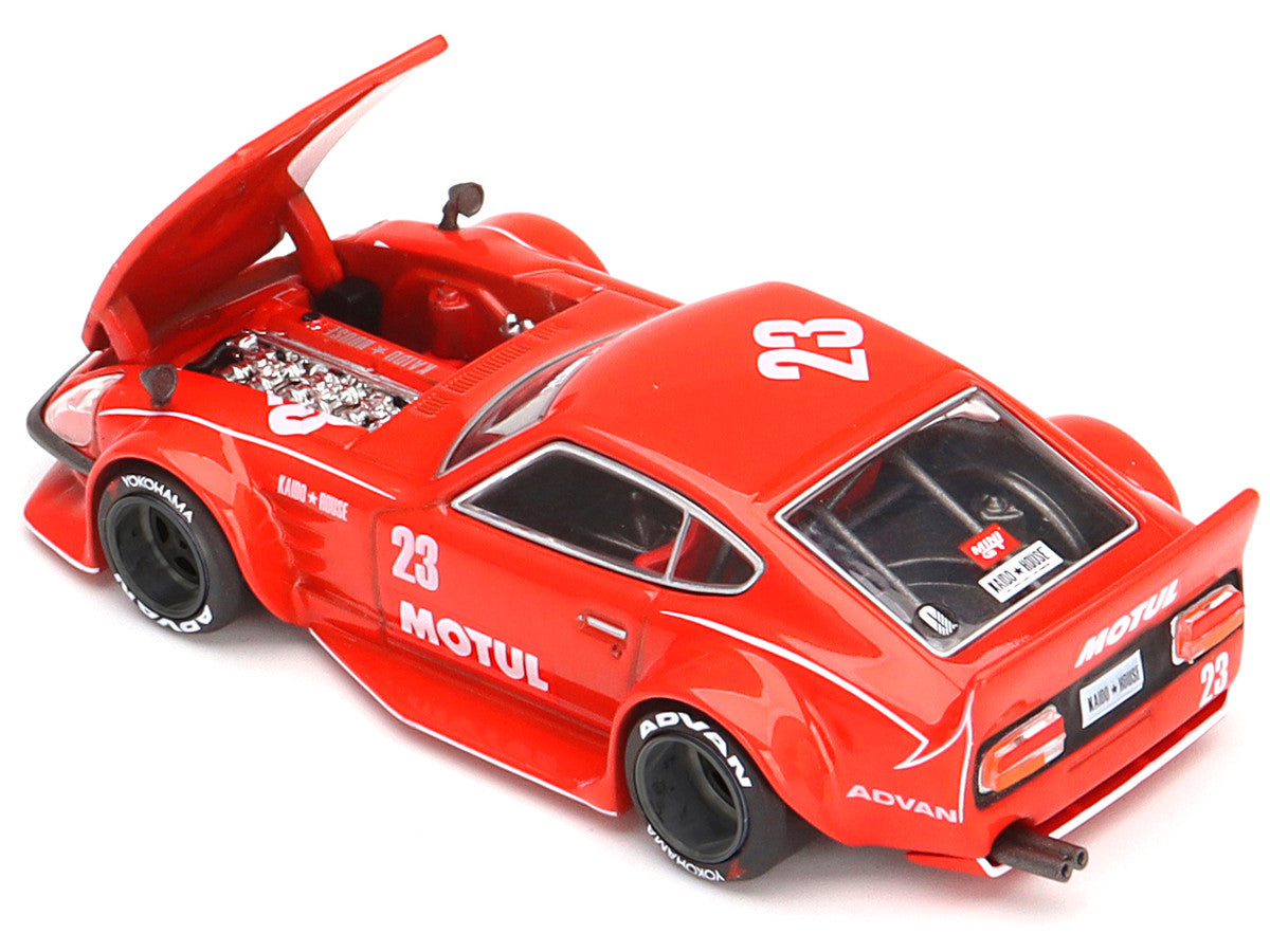 Datsun Fairlady Z RHD (Right Hand Drive) #23 Red "Motul V2" (Designed by Jun Imai) "Kaido House" Special 1/64 Diecast Model Car by True Scale Miniatures LuxuryLifeWay Online Store