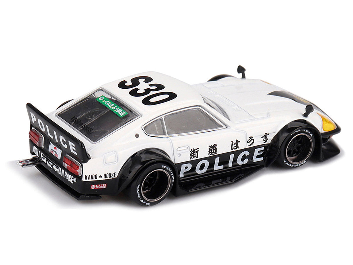 Nissan Fairlady Z RHD (Right Hand Drive) "Kaido GT Police" Black and White (Designed by Jun Imai) "Kaido House" 1/64 Diecast Model Car by Mini GT LuxuryLifeWay Online Store