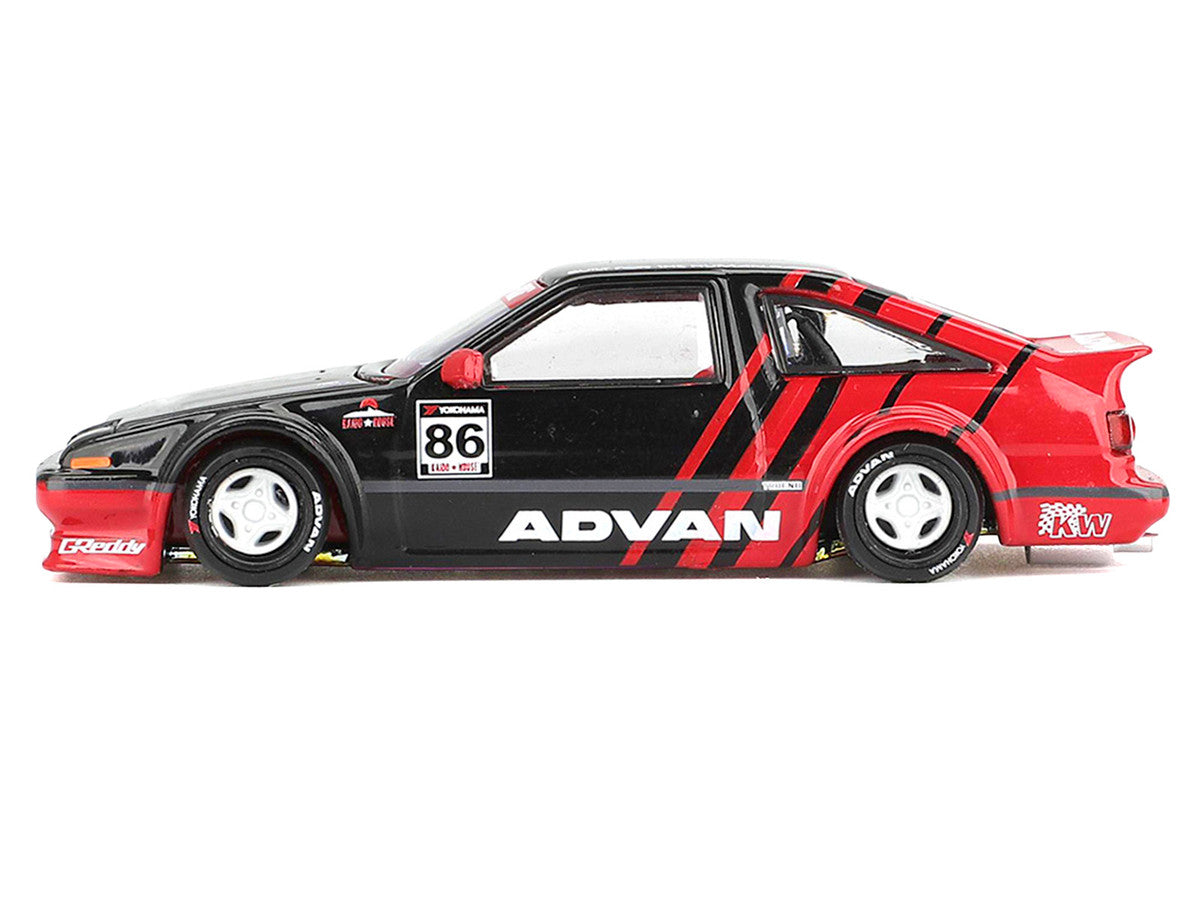 Toyota AE86 Sprinter Trueno RHD (Right Hand Drive) #86 "Kaido ADVAN" Black and Red (Designed by Jun Imai) "Kaido House" Special 1/64 Diecast Model Car by Mini GT LuxuryLifeWay Online Store