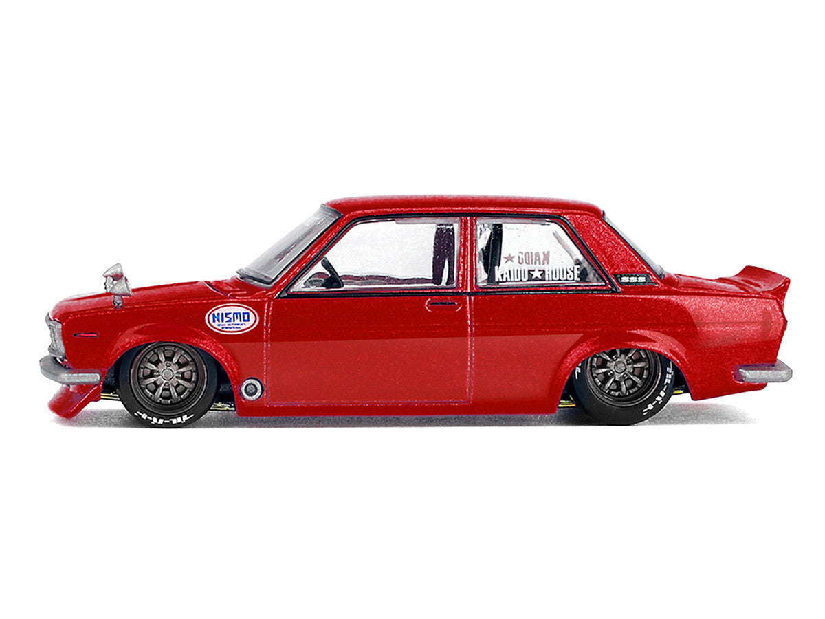 Datsun 510 Street "Nismo V3" Red Metallic (Designed by Jun Imai) "Kaido House" Special 1/64 Diecast Model Car by Mini GT LuxuryLifeWay Online Store