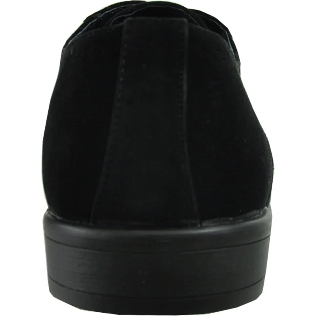 BRAVO Men Dress Shoe KING-3 Wingtip Oxford Shoe Black LuxuryLifeWay Online Store