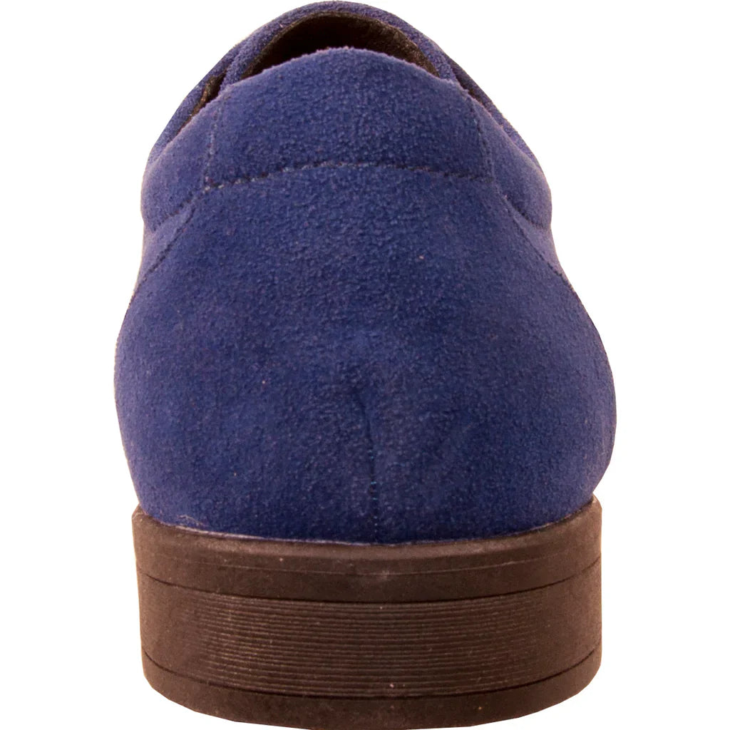 VANGELO Men Dress Shoe KING-4 Oxford Formal Tuxedo for Prom and Wedding Royal Blue LuxuryLifeWay Online Store