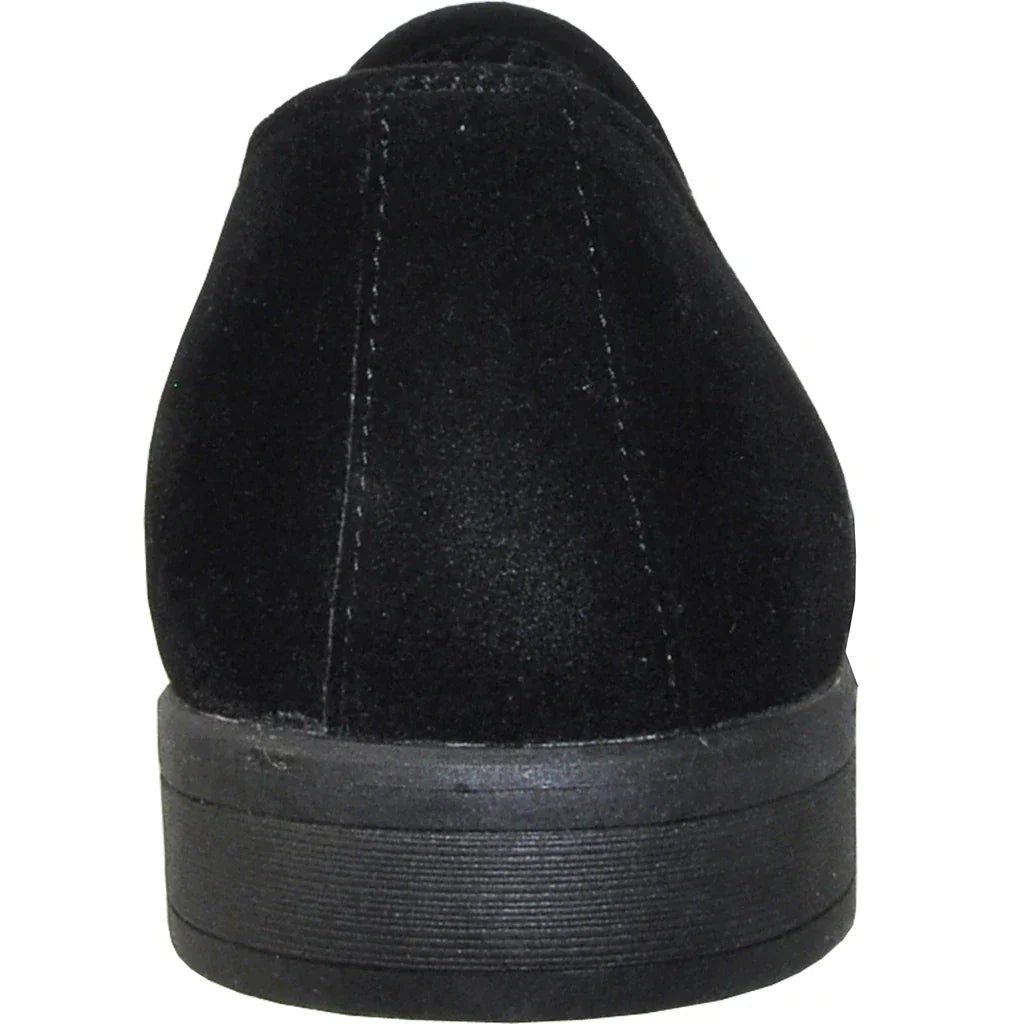 "Chelsea" Black Suede Tuxedo Shoes LuxuryLifeWay Online Store