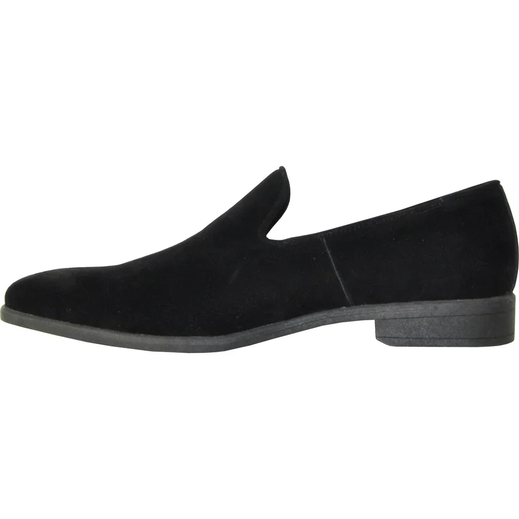 "Chelsea" Black Suede Tuxedo Shoes LuxuryLifeWay Online Store