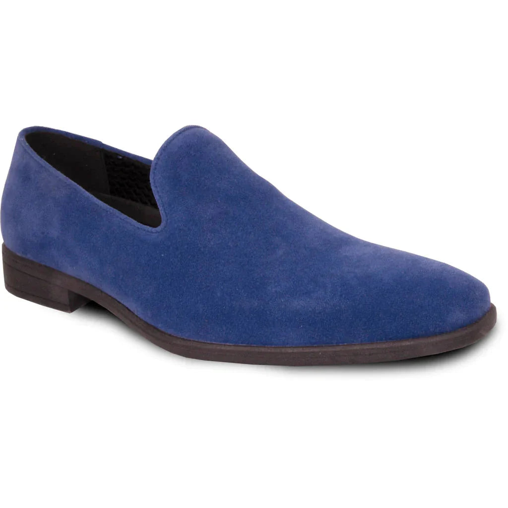 "Chelsea" Blue Suede Tuxedo Shoes LuxuryLifeWay Online Store