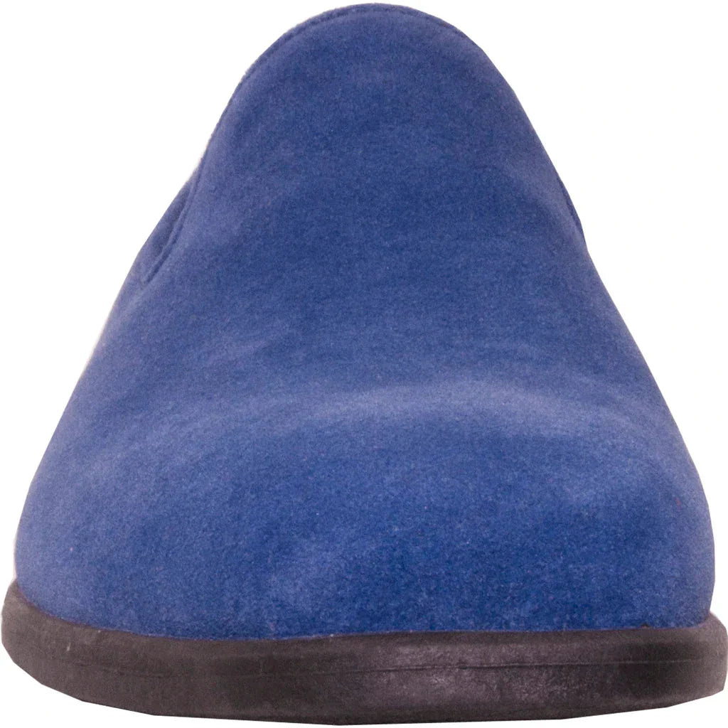 "Chelsea" Blue Suede Tuxedo Shoes LuxuryLifeWay Online Store