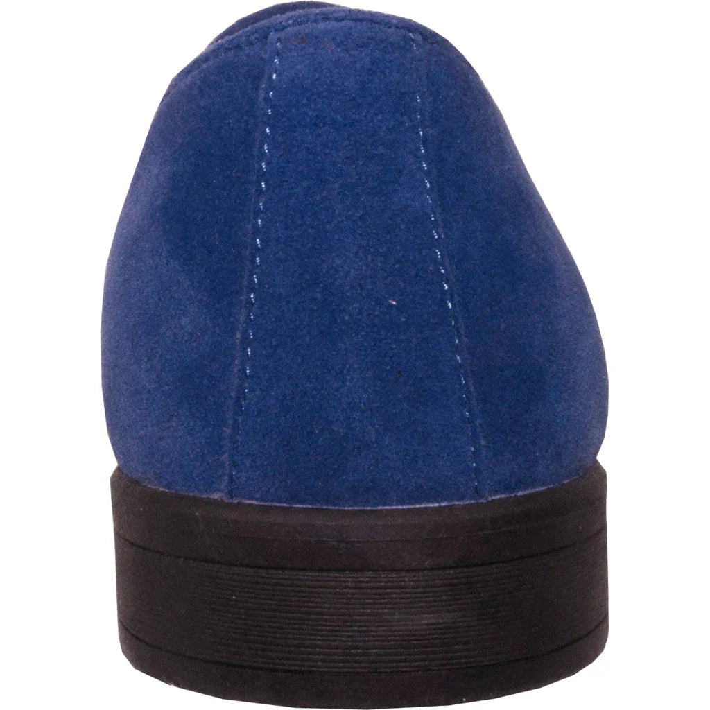"Chelsea" Blue Suede Tuxedo Shoes LuxuryLifeWay Online Store