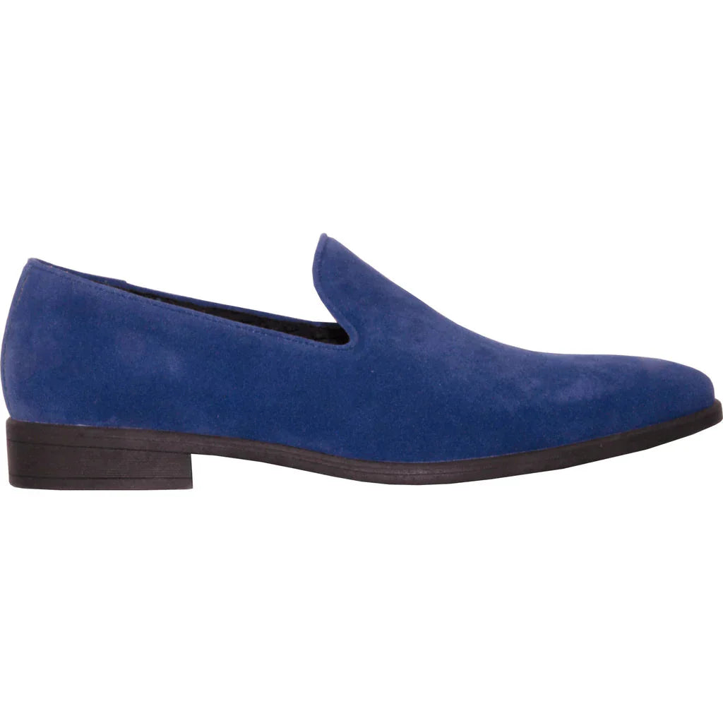 "Chelsea" Blue Suede Tuxedo Shoes LuxuryLifeWay Online Store
