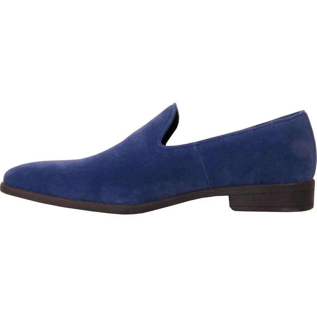 "Chelsea" Blue Suede Tuxedo Shoes LuxuryLifeWay Online Store