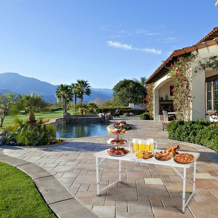 Multipurpose Indoor/Outdoor Lightweight Folding Table with Carry Handle LuxuryLifeWay Online Store
